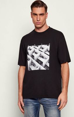 HUGO - T-shirt męski ze sklepu: Gomez Fashion Store w kategorii: T-shirty męskie - zdjęcie 874714-BD9-10338_BU261M000013001