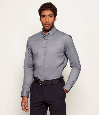 Koszula męska na wiosnę BOSS BLACK ze sklepu: Gomez Fashion Store w kategorii: Koszule męskie - zdjęcie 874714-BD9-10338_BB261M000010029