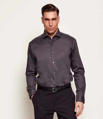 Koszula męska na wiosnę BOSS BLACK ze sklepu: Gomez Fashion Store w kategorii: Koszule męskie - zdjęcie 874714-BD9-10338_BB261M000019025