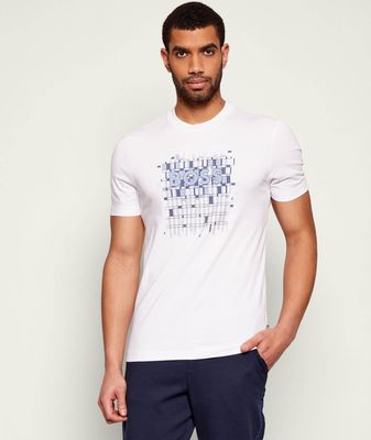 T-shirt męski BOSS BLACK ze sklepu: Gomez Fashion Store w kategorii: T-shirty męskie - zdjęcie 874714-BD9-10338_BB261M000038100