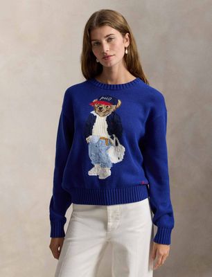 Polo Ralph Lauren - Sweter damski casualowy ze sklepu: Gomez Fashion Store w kategorii: Swetry damskie - zdjęcie 874714-BD9-10338_PR261W000084RD9