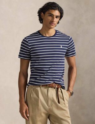 T-shirt męski elegancki Polo Ralph Lauren ze sklepu: Gomez Fashion Store w kategorii: T-shirty męskie - zdjęcie 874714-BD9-10338_PR261M000056NR9