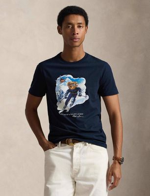 T-shirt męski elegancki Polo Ralph Lauren ze sklepu: Gomez Fashion Store w kategorii: T-shirty męskie - zdjęcie 874714-BD9-10338_PR261M000057RP3