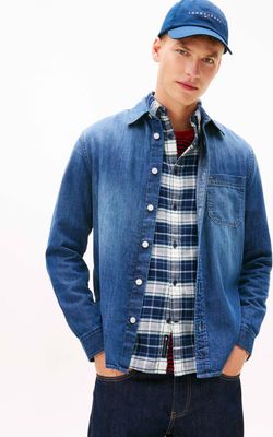 Koszula męska jesienna Tommy Jeans ze sklepu: Gomez Fashion Store w kategorii: Koszule męskie - zdjęcie 874714-BD9-10338_TM261M000030D75