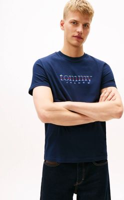 T-shirt męski na lato Tommy Jeans ze sklepu: Gomez Fashion Store w kategorii: T-shirty męskie - zdjęcie 874714-BD9-10338_TM261M000047072