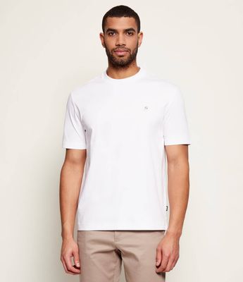 T-shirt męski na wiosnę casual BOSS BLACK ze sklepu: Gomez Fashion Store w kategorii: T-shirty męskie - zdjęcie 874714-BD9-10338_BB261M000212100