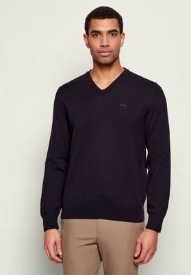 Sweter męski elegancki BOSS BLACK ze sklepu: Gomez Fashion Store w kategorii: Swetry męskie - zdjęcie 874714-BD9-10338_BB261M000235404