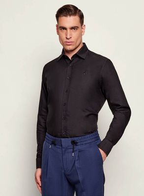 Koszula męska na wiosnę Karl Lagerfeld ze sklepu: Gomez Fashion Store w kategorii: Koszule męskie - zdjęcie 874714-BD9-10338_KL261M000065990