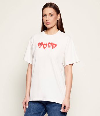 HUGO - Bluzka damska wiosenna ze sklepu: Gomez Fashion Store w kategorii: Bluzki damskie - zdjęcie 874714-BD9-10338_BU261W000095102