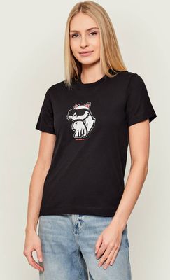 Bluzka damska na wiosnę młodzieżowa Karl Lagerfeld ze sklepu: Gomez Fashion Store w kategorii: Bluzki damskie - zdjęcie 874714-BD9-10338_KL255W000078087