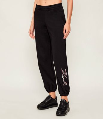 Spodnie damskie jesienne Karl Lagerfeld ze sklepu: Gomez Fashion Store w kategorii: Spodnie damskie - zdjęcie 874714-BD9-10338_KL255W000088087