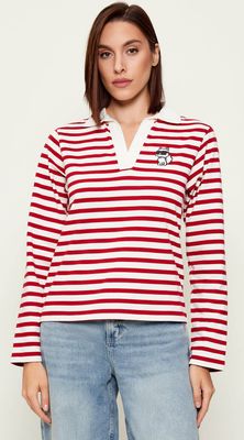 Bluzka damska elegancka Karl Lagerfeld ze sklepu: Gomez Fashion Store w kategorii: Bluzki damskie - zdjęcie 874714-BD9-10338_KL255W000096509