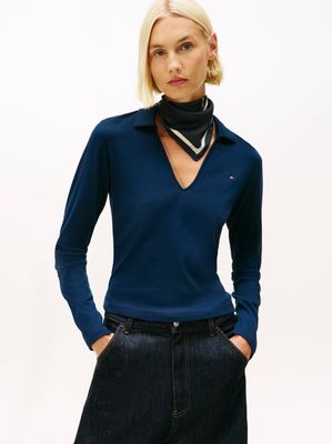 Bluzka damska na wiosnę Tommy Hilfiger ze sklepu: Gomez Fashion Store w kategorii: Bluzki damskie - zdjęcie 874714-BD9-10338_TH261W000050F71