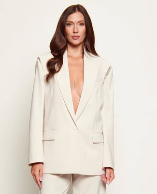 Marynarka elegancki Patrizia Pepe ze sklepu: Gomez Fashion Store w kategorii: Marynarki damskie - zdjęcie 874714-BD9-10338_PK261W000068590
