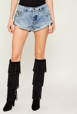 Szorty na wiosnę One Teaspoon ze sklepu: Gomez Fashion Store w kategorii: Szorty - zdjęcie 874714-BD9-10338_OE261W000028089