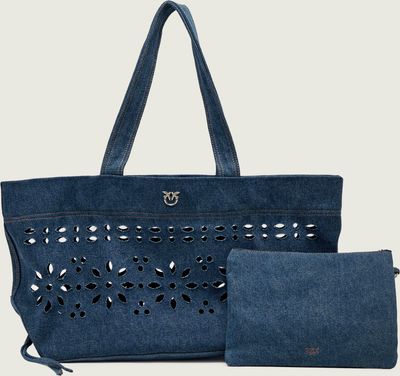 Shopper bag Pinko ze sklepu: Gomez Fashion Store w kategorii: Torby Shopper bag - zdjęcie 874714-BD9-10338_PI261W000167E37