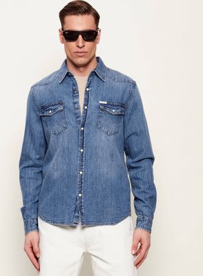 Koszula męska casual Guess Jeans ze sklepu: Gomez Fashion Store w kategorii: Koszule męskie - zdjęcie 874714-BD9-10338_GE261M000009W08