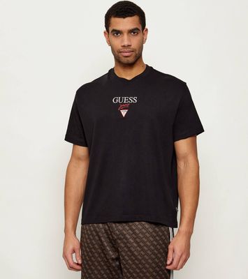 T-shirt męski casualowy Guess Jeans ze sklepu: Gomez Fashion Store w kategorii: T-shirty męskie - zdjęcie 874714-BD9-10338_GE261M000012058