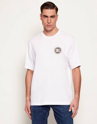 T-shirt męski letni Dolce & Gabbana ze sklepu: Gomez Fashion Store w kategorii: T-shirty męskie - zdjęcie 874714-BD9-10338_DG261M000002068
