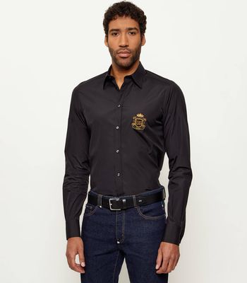 Koszula męska jesienna Dolce & Gabbana ze sklepu: Gomez Fashion Store w kategorii: Koszule męskie - zdjęcie 874714-BD9-10338_DG261M000015070