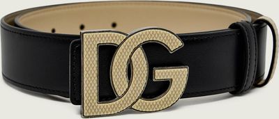 Pasek na wiosnę Dolce & Gabbana ze sklepu: Gomez Fashion Store w kategorii: Paski męskie - zdjęcie 874714-BD9-10338_DG261M000038371