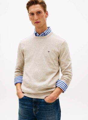 Tommy Hilfiger - Sweter męski na wiosnę casual ze sklepu: Gomez Fashion Store w kategorii: Swetry męskie - zdjęcie 874714-BD9-10338_TH262M000059P68