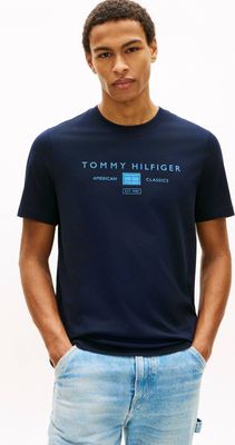 T-shirt męski letni Tommy Hilfiger ze sklepu: Gomez Fashion Store w kategorii: T-shirty męskie - zdjęcie 874714-BD9-10338_TH262M000066F23