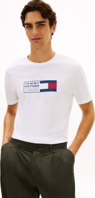 T-shirt męski klasyczny Tommy Hilfiger ze sklepu: Gomez Fashion Store w kategorii: T-shirty męskie - zdjęcie 874714-BD9-10338_TH262M000119D96