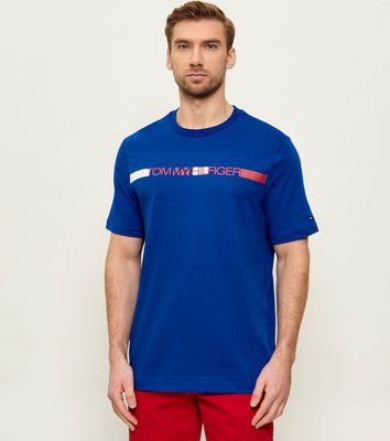 T-shirt męski na wiosnę Tommy Hilfiger ze sklepu: Gomez Fashion Store w kategorii: T-shirty męskie - zdjęcie 874714-BD9-10338_TH262M000120L57