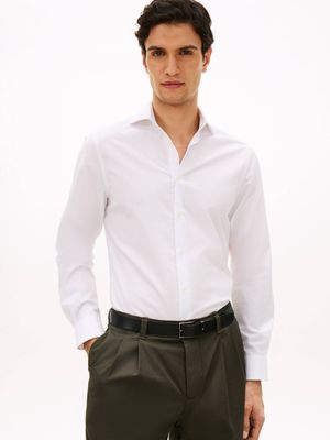 Koszula męska elegancka Tommy Hilfiger ze sklepu: Gomez Fashion Store w kategorii: Koszule męskie - zdjęcie 874714-BD9-10338_TH262M000163H83