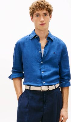 Koszula męska Tommy Hilfiger ze sklepu: Gomez Fashion Store w kategorii: Koszule męskie - zdjęcie 874714-BD9-10338_TH262M000061ZC2