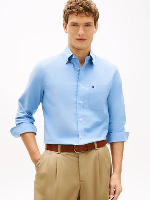 Koszula męska na wiosnę Tommy Hilfiger ze sklepu: Gomez Fashion Store w kategorii: Koszule męskie - zdjęcie 874714-BD9-10338_TH262M000063D11