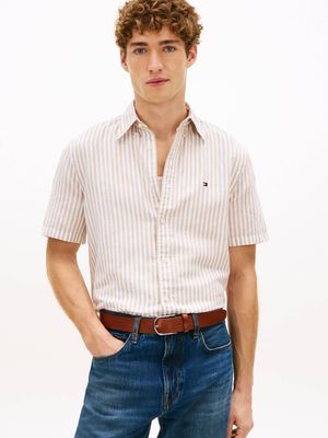 Koszula męska na lato Tommy Hilfiger ze sklepu: Gomez Fashion Store w kategorii: Koszule męskie - zdjęcie 874714-BD9-10338_TH262M000228O17