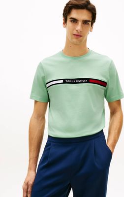 T-shirt męski letni Tommy Hilfiger ze sklepu: Gomez Fashion Store w kategorii: T-shirty męskie - zdjęcie 874714-BD9-10338_TH262M000245ZC1