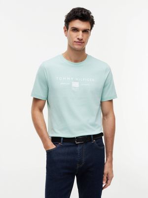 T-shirt męski na lato Tommy Hilfiger ze sklepu: Gomez Fashion Store w kategorii: T-shirty męskie - zdjęcie 874714-BD9-10338_TH262M000066ZC1
