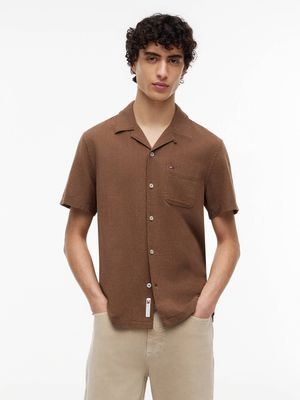 Koszula męska casual na lato Tommy Jeans ze sklepu: Gomez Fashion Store w kategorii: Koszule męskie - zdjęcie 874714-BD9-10338_TM262M000062Z08