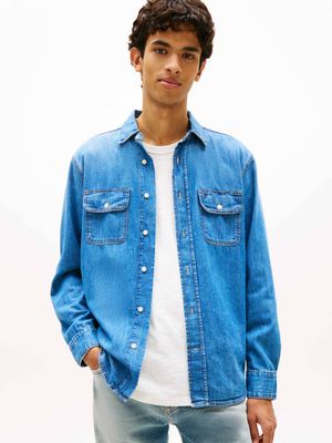 Tommy Jeans - Koszula męska na lato ze sklepu: Gomez Fashion Store w kategorii: Koszule męskie - zdjęcie 874714-BD9-10338_TM262M000080D69