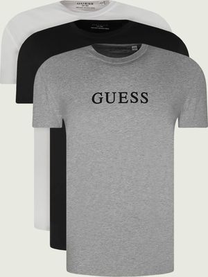 T-shirt męski z napisami w sportowym stylu Guess Underwear ze sklepu: Gomez Fashion Store w kategorii: T-shirty męskie - zdjęcie 874714-BD9-10338_GB262M000019Q87