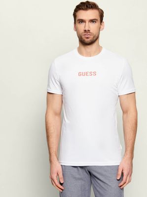 T-shirt męski z napisami Guess Underwear ze sklepu: Gomez Fashion Store w kategorii: T-shirty męskie - zdjęcie 874714-BD9-10338_GB262M000021G41