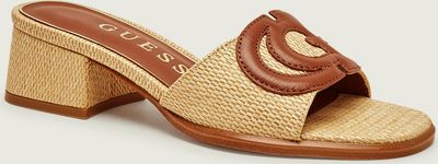 Klapki damskie na lato Guess ze sklepu: Gomez Fashion Store w kategorii: Klapki damskie - zdjęcie 874714-BD9-10338_GU262W000185692