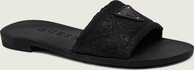 Klapki damskie na lato Guess ze sklepu: Gomez Fashion Store w kategorii: Klapki damskie - zdjęcie 874714-BD9-10338_GU262W000196990