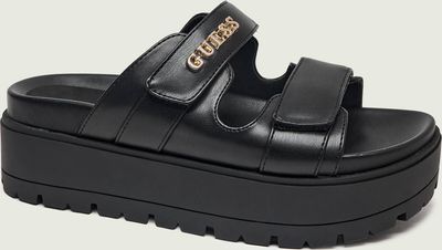 Klapki damskie na lato Guess ze sklepu: Gomez Fashion Store w kategorii: Klapki damskie - zdjęcie 874714-BD9-10338_GU262W000202990