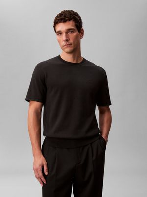 Calvin Klein - Sweter męski klasyczny ze sklepu: Gomez Fashion Store w kategorii: Swetry męskie - zdjęcie 874714-BD9-10338_CK262M000007544