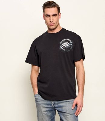 T-shirt męski na lato Plein Sport ze sklepu: Gomez Fashion Store w kategorii: T-shirty męskie - zdjęcie 874714-BD9-10338_PS261M000013031