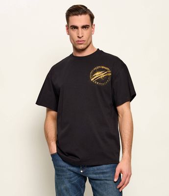 T-shirt męski na lato Plein Sport ze sklepu: Gomez Fashion Store w kategorii: T-shirty męskie - zdjęcie 874714-BD9-10338_PS261M000013294