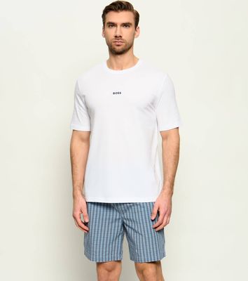 BOSS BLACK - Piżama męska na lato casual ze sklepu: Gomez Fashion Store w kategorii: Piżamy męskie - zdjęcie 874714-BD9-10338_BW262M000043451