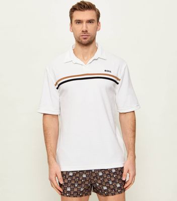 T-shirt męski w sportowym stylu BOSS BLACK ze sklepu: Gomez Fashion Store w kategorii: T-shirty męskie - zdjęcie 874714-BD9-10338_BW262M000087100