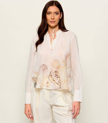 Bluzka damska elegancka Marc Cain ze sklepu: Gomez Fashion Store w kategorii: Bluzki damskie - zdjęcie 874714-BD9-10338_CR262W000038110