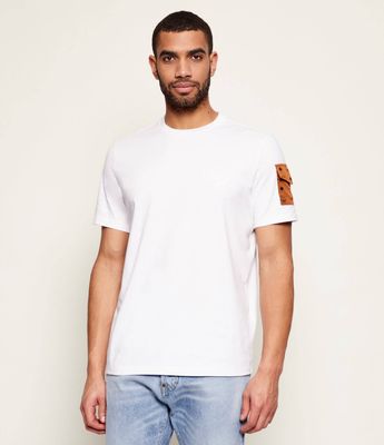 MCM - T-shirt męski ze sklepu: Gomez Fashion Store w kategorii: T-shirty męskie - zdjęcie 874714-BD9-10338_M1262M000013000