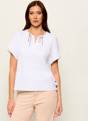 Bluzka damska wiosenna Marc Cain ze sklepu: Gomez Fashion Store w kategorii: Bluzki damskie - zdjęcie 874714-BD9-10338_CR262W000072100